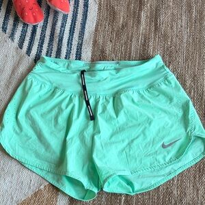 Nike Women's Dr-Fit Light Green Athletic Shorts